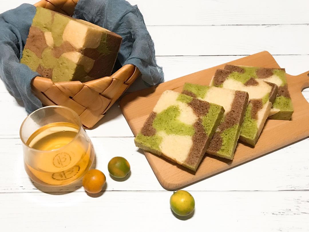 迷彩北海道水立方吐司