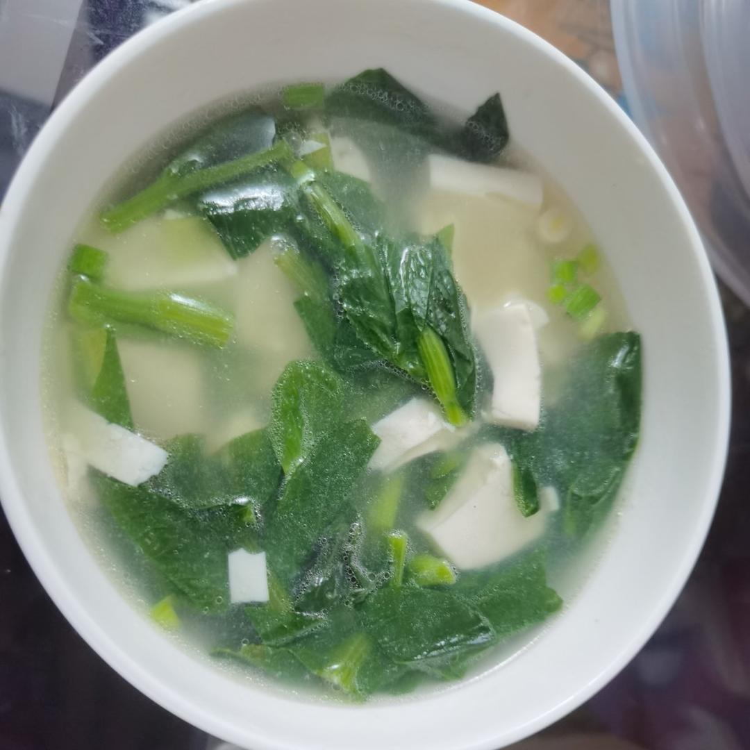 青菜豆腐汤