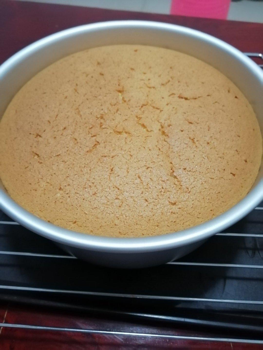 八寸戚风蛋糕（生日蛋糕坯）附六寸配单