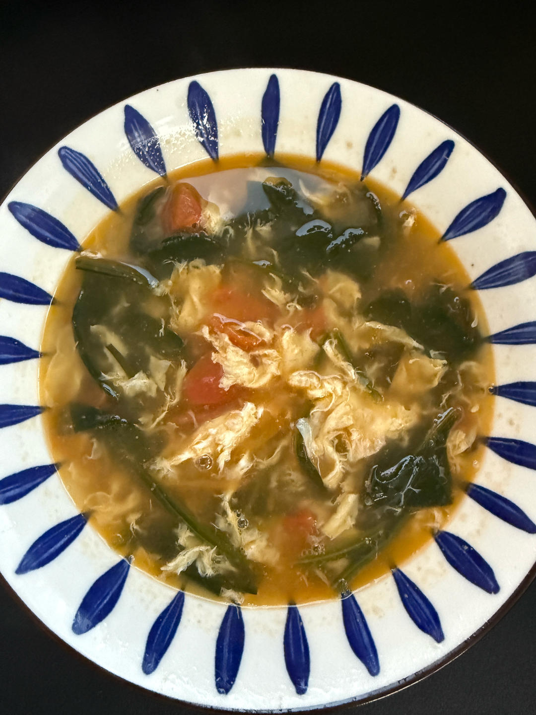 西红柿菠菜鸡蛋汤