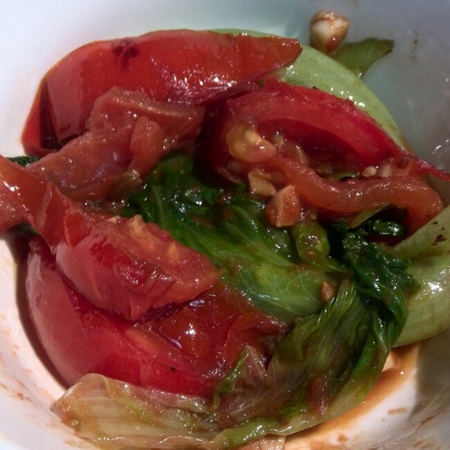 王小瓶爱厨房做的董太的私方菜西红柿炒青菜