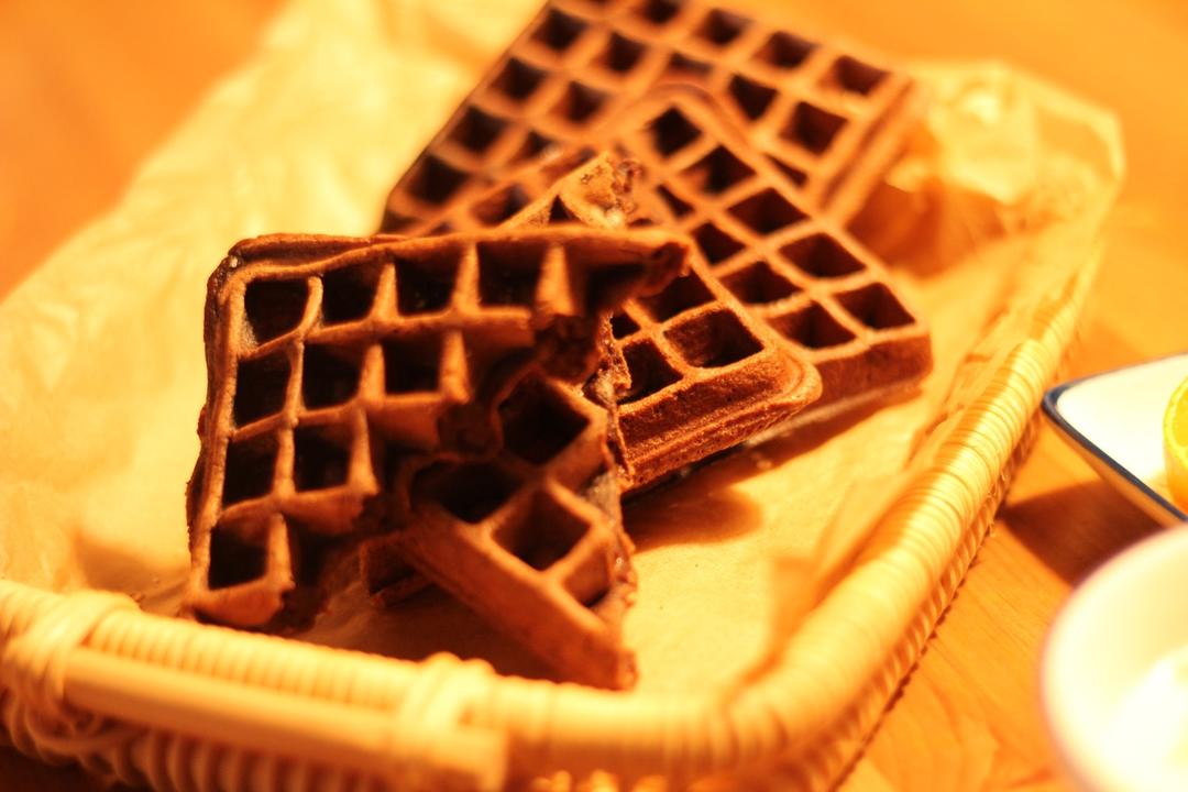 可可糯米华夫饼