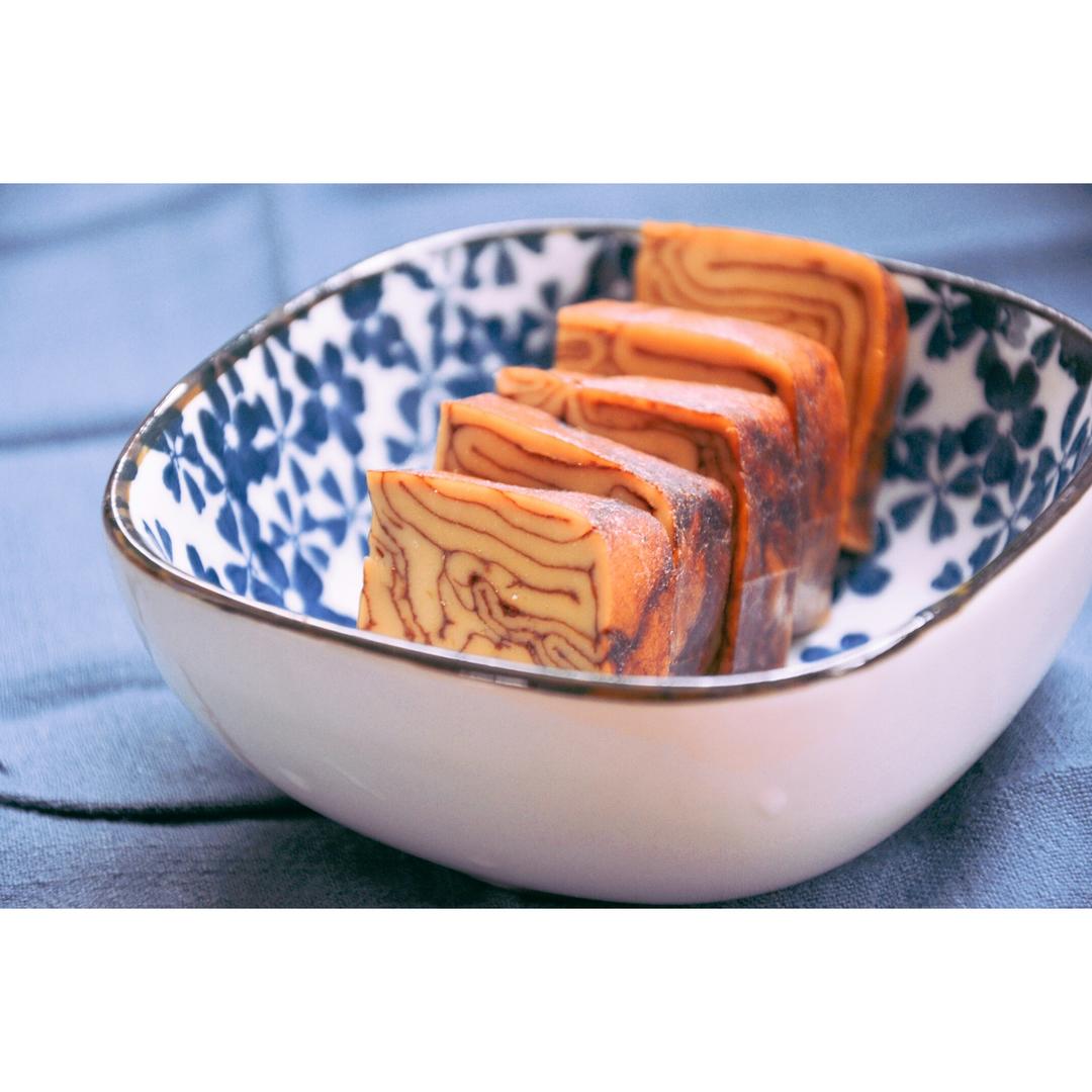 抹茶味奶奶灰做的凉拌素香糕