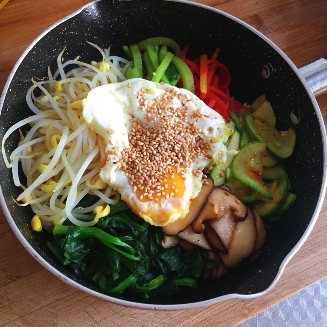 家庭版 简易 石锅/铁锅 韩式拌饭