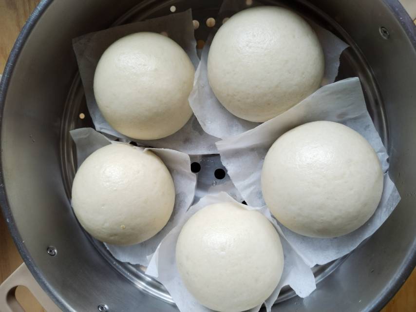 老面戗面白馒头