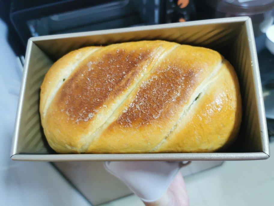 双色抹茶蜜豆吐司