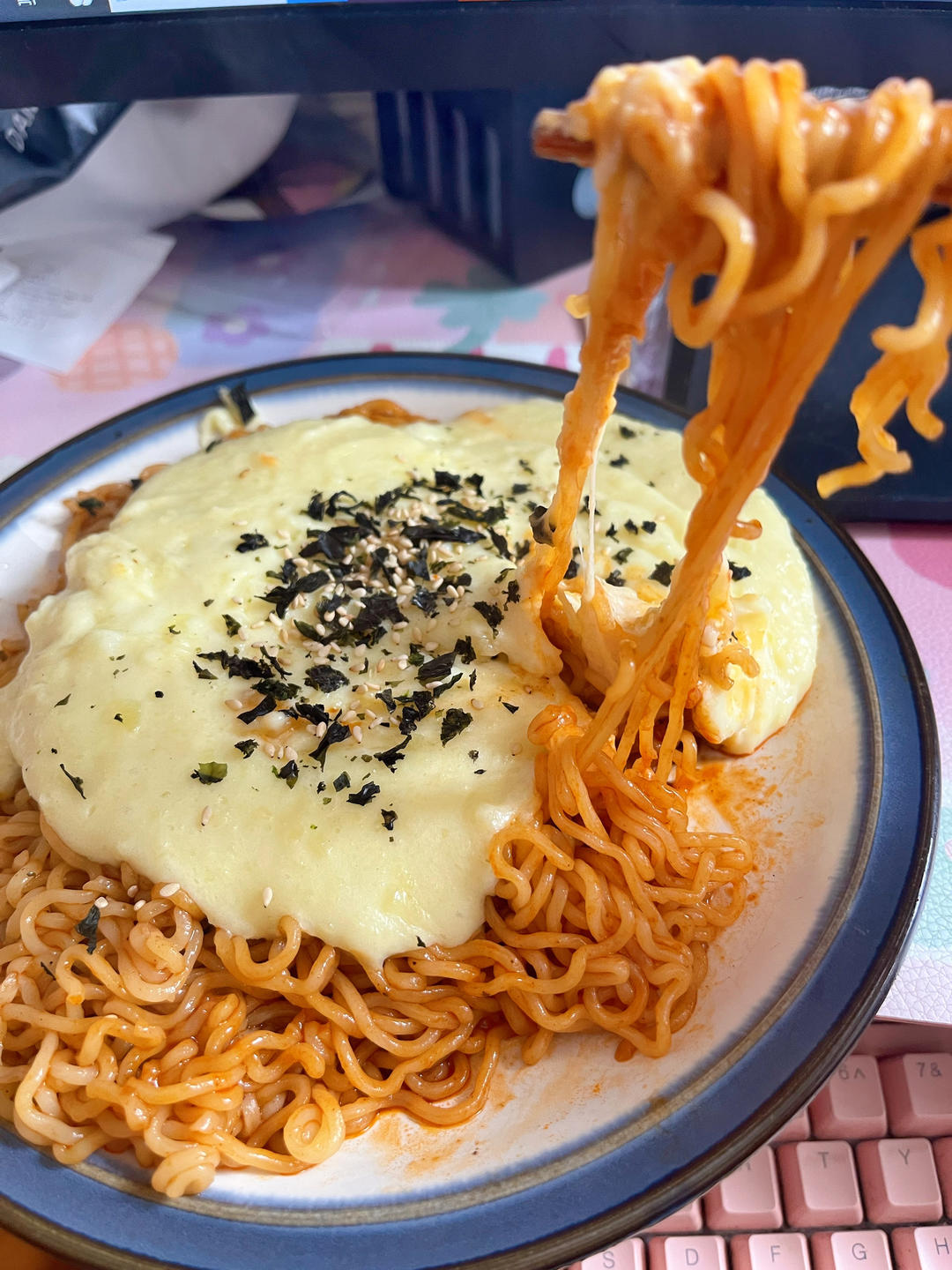 芝士土豆泥火鸡面