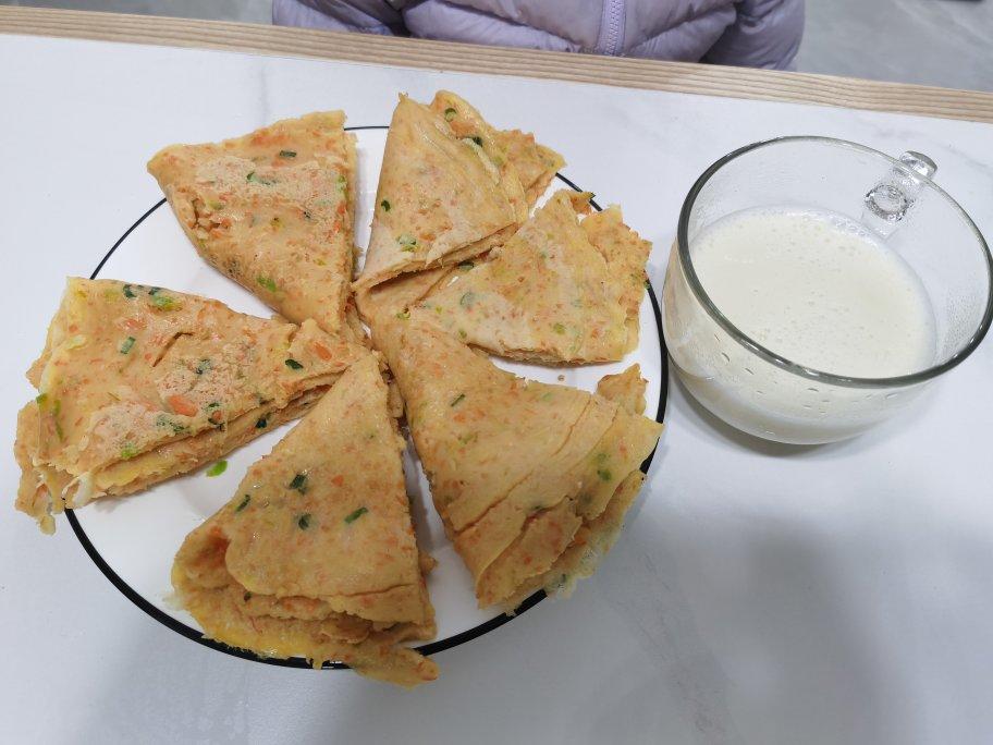 简单快手蔬菜鸡蛋煎饼