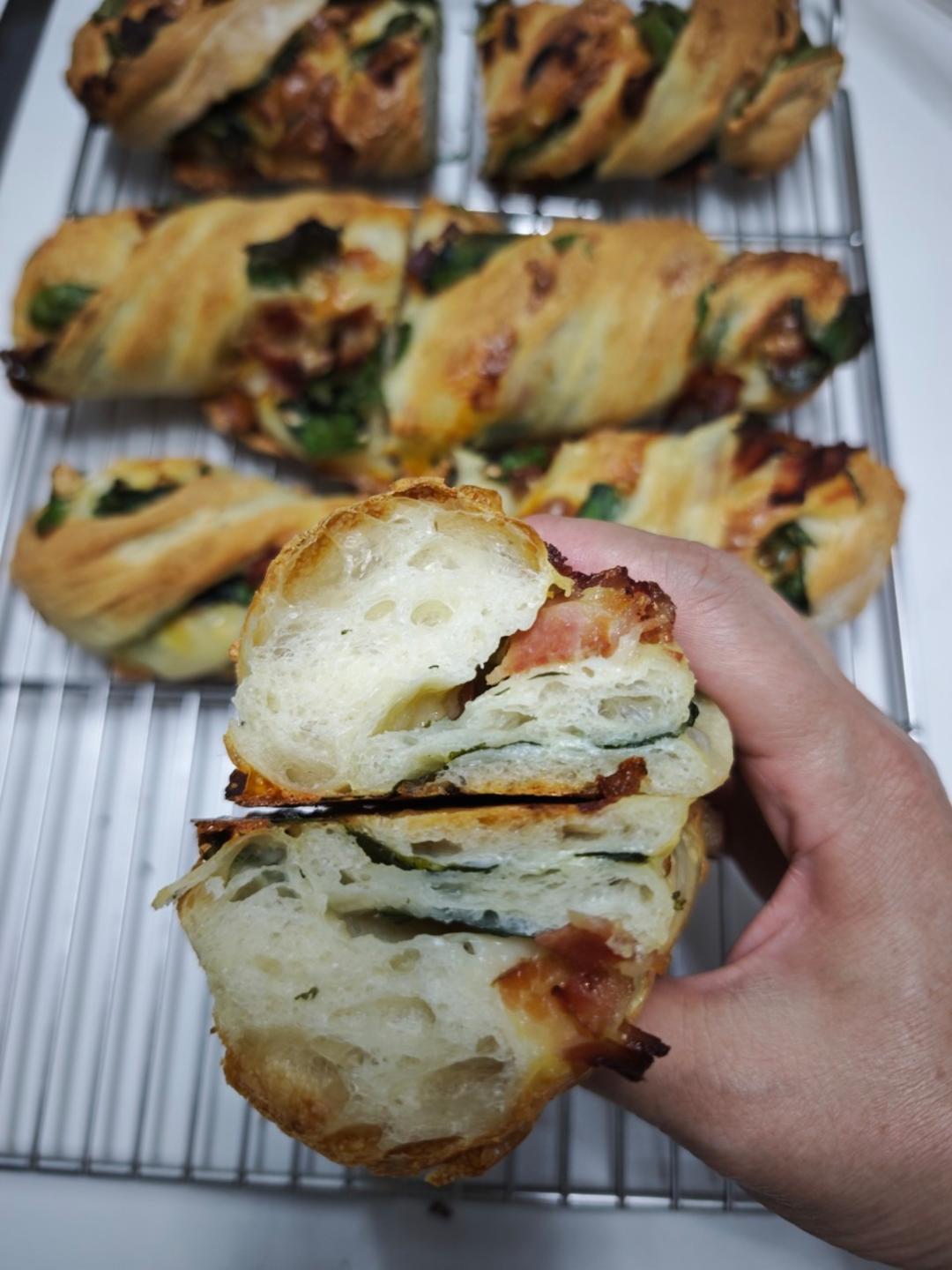 菠菜培根扭扭棒