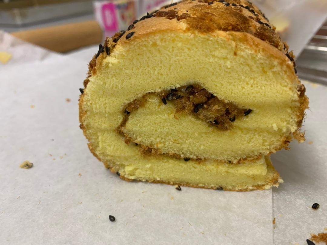 香葱肉松卷 蛋糕卷-无敌美味