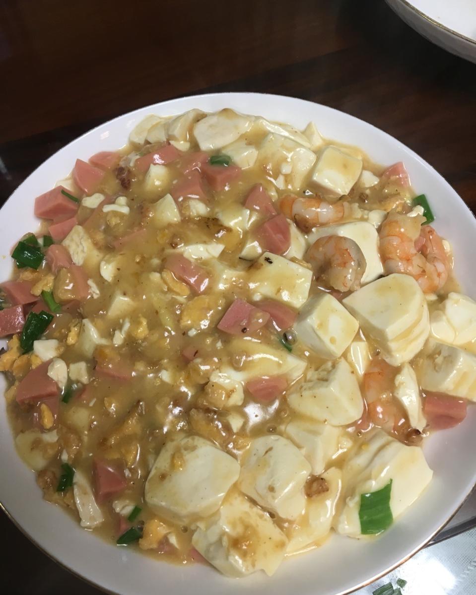 老丁的私房菜-蟹黄豆腐