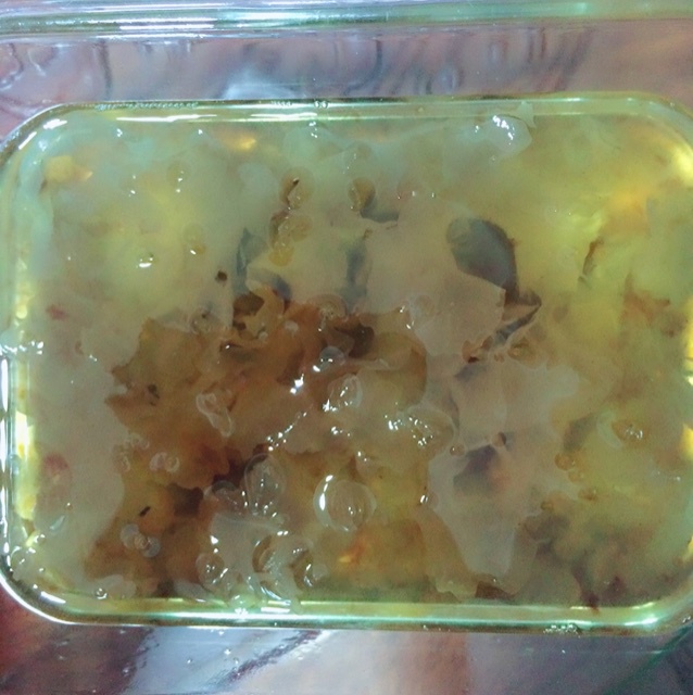 桃胶皂角米炖银耳