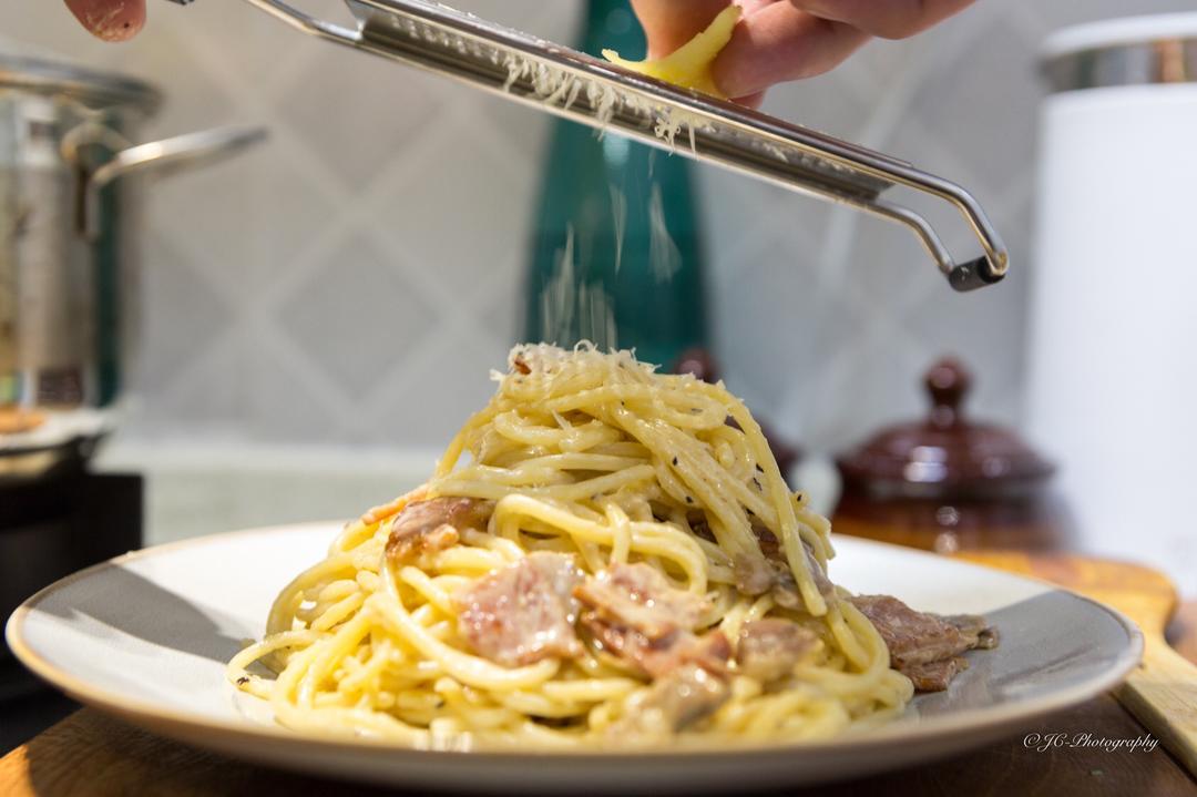 奶油培根意大利面(加咸肉)