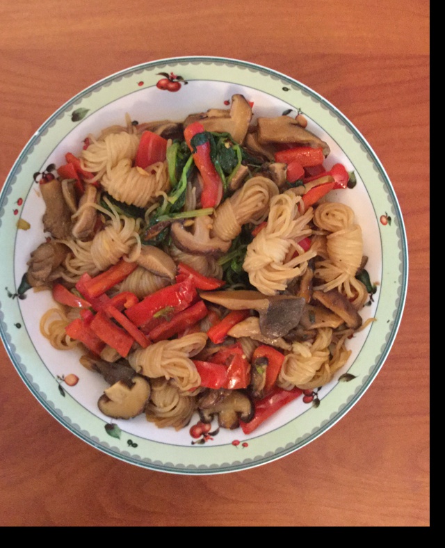 鲜菇油菜炒魔芋结