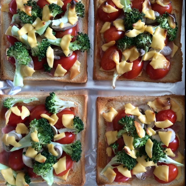 吐司培根小批萨