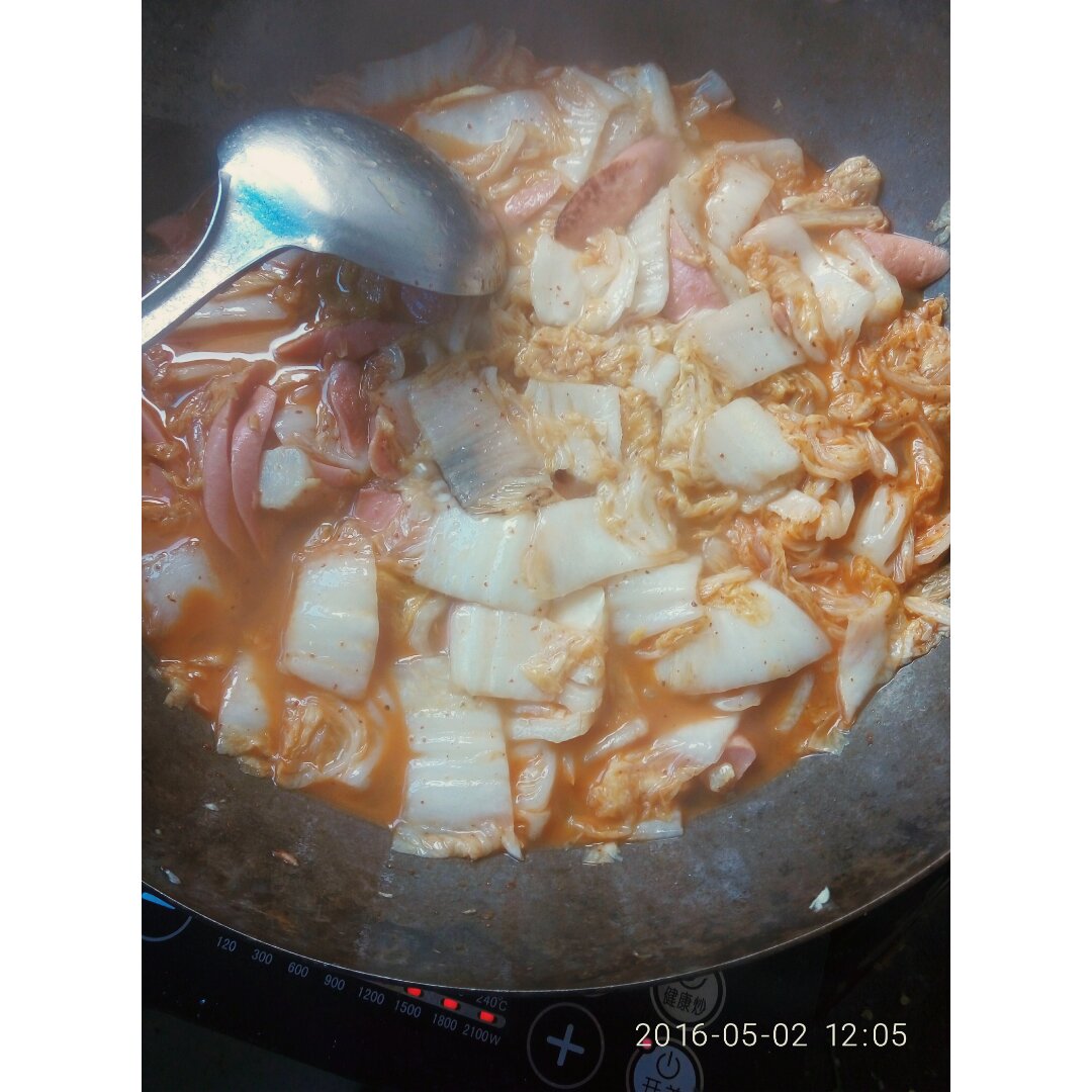 大白菜炖午餐肉