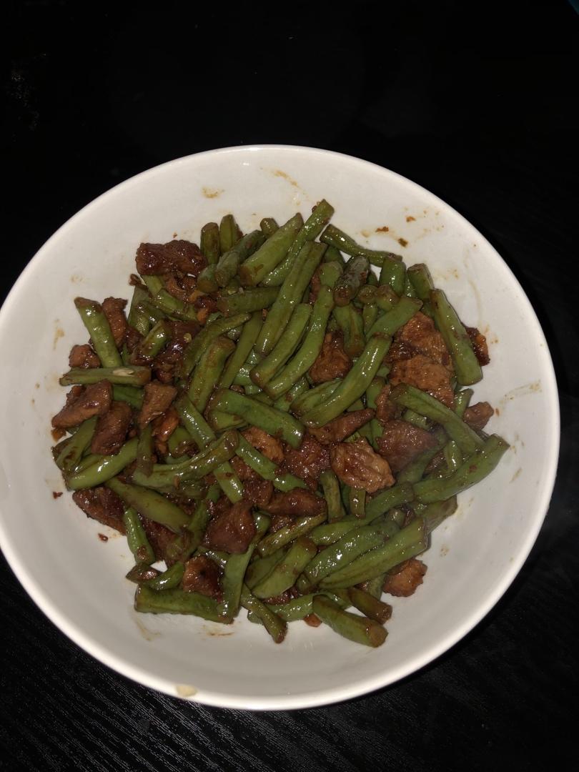 五分钟懒人菜豇豆炒肉