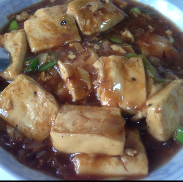 大葱烧豆腐