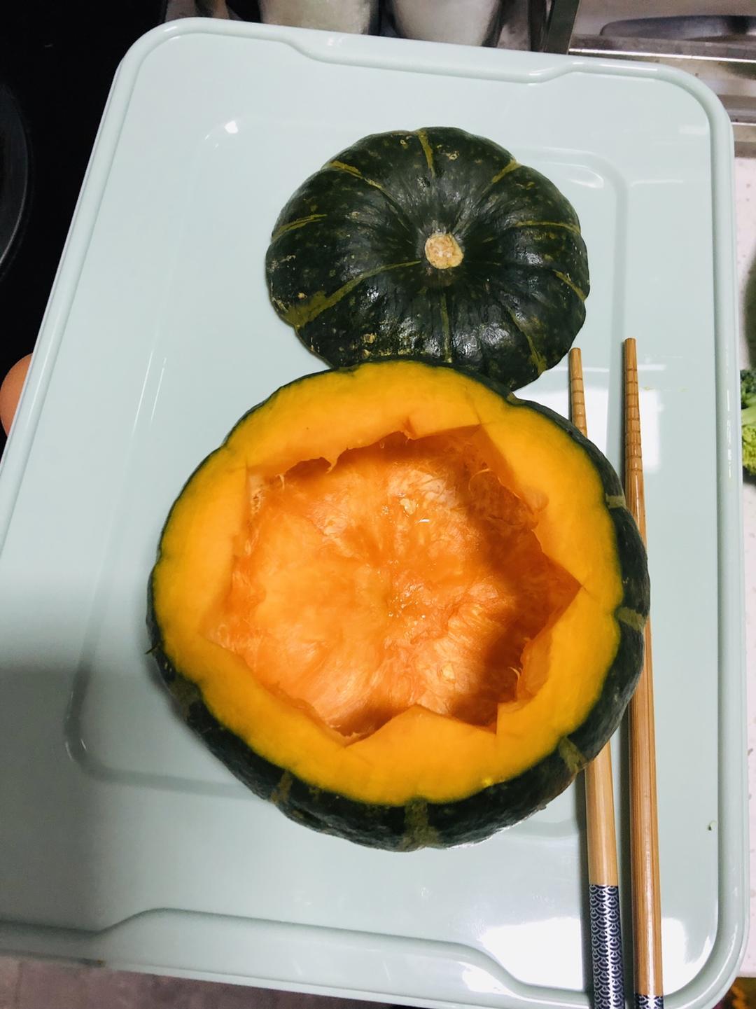 （减脂必备）南瓜🎃鸡蛋羹饱腹又美味的做法 步骤3