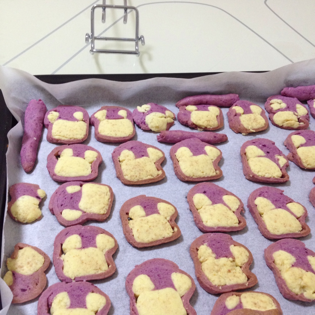 抹茶兔兔曲奇（比熊猫简单！超详细实物图+超良心手绘图）