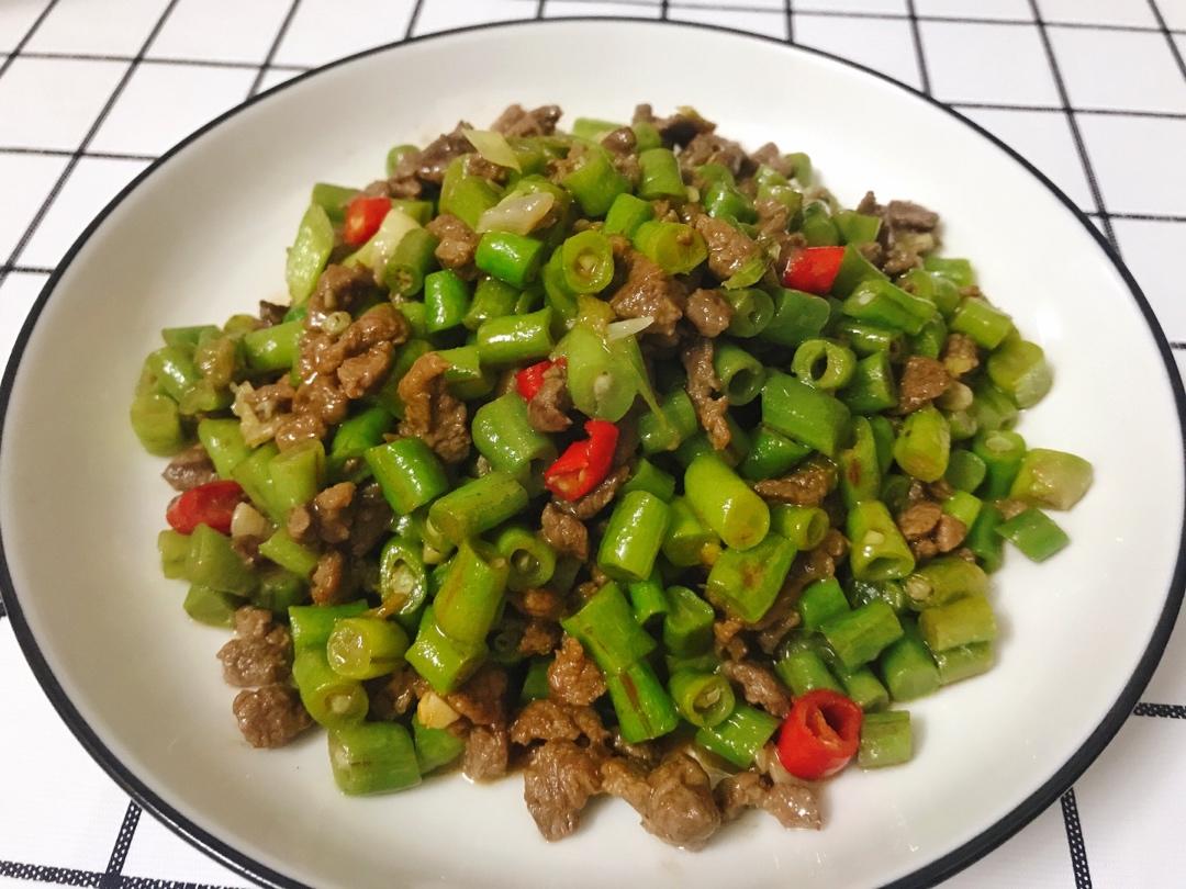 肉沫豆角下饭菜