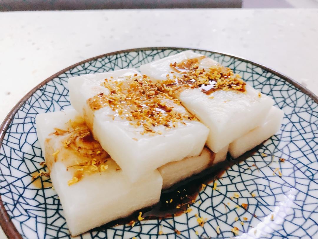 joy拾壹做的糖煎年糕童年时的味道