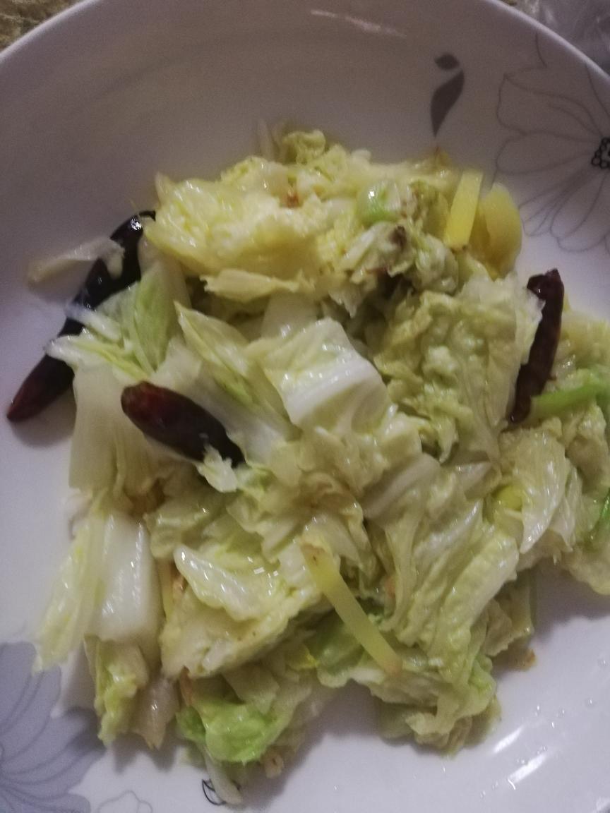 好吃开年菜:素炒白菜叶的做法