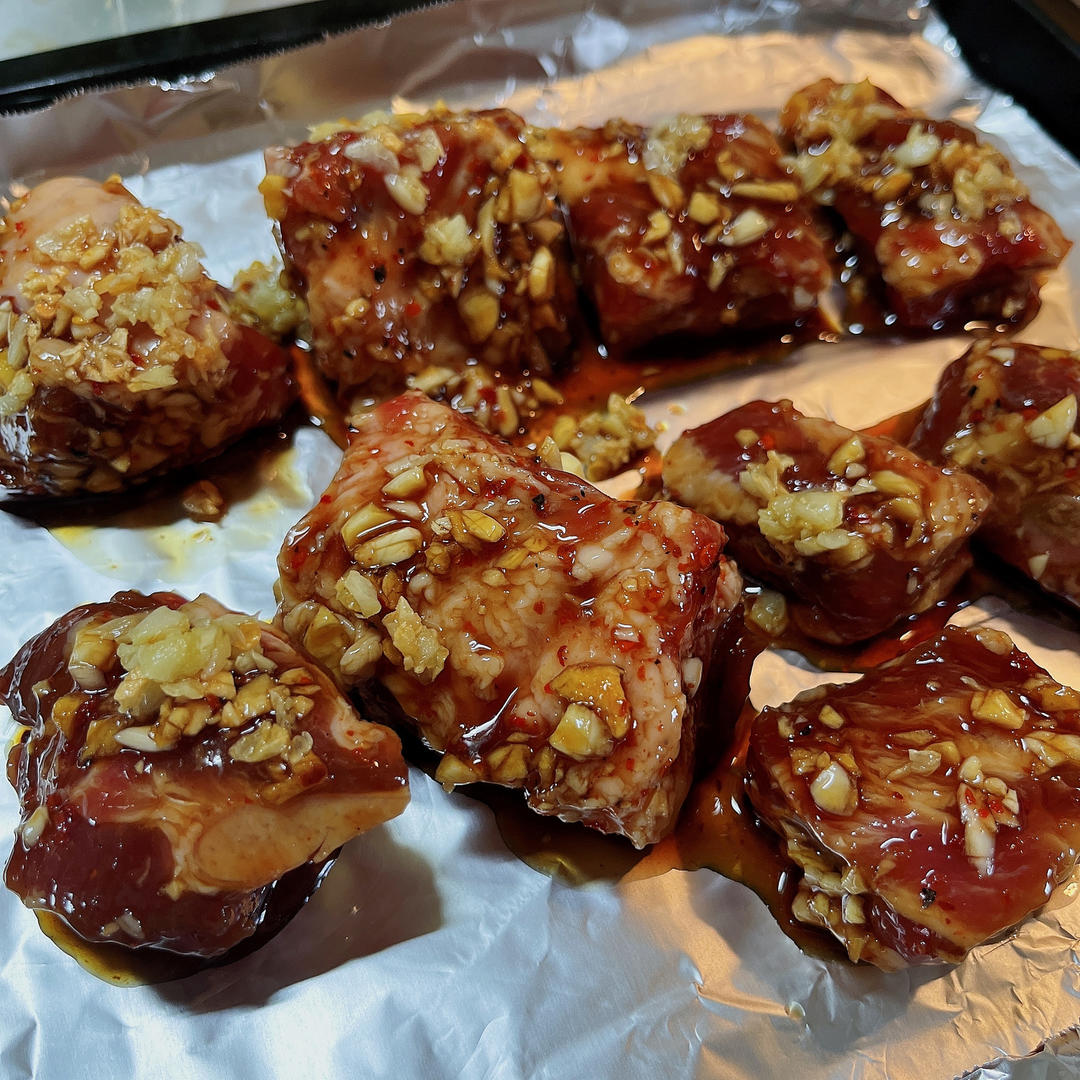 香到骨头里的蒜香排骨（烤箱）