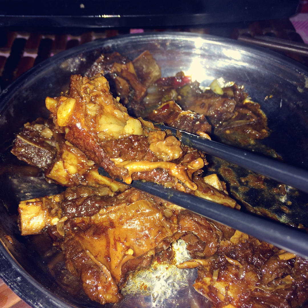 愿我与美食不被辜负做的干锅孜然牛排骨