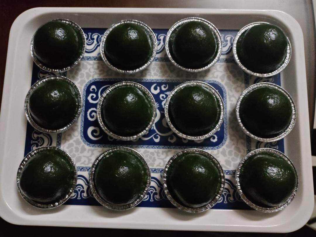 没有加小苏打-艾糍青团