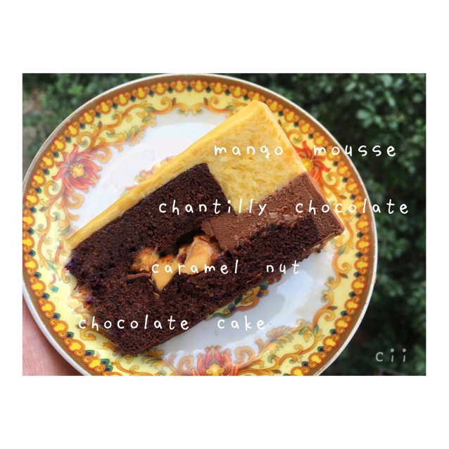 香缇巧克力芒果慕斯