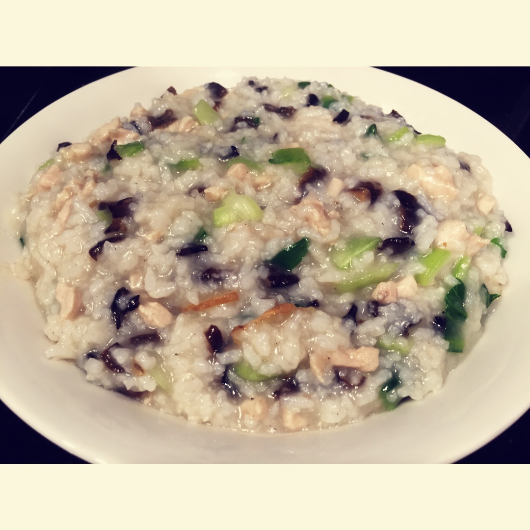 香菇鸡肉粥