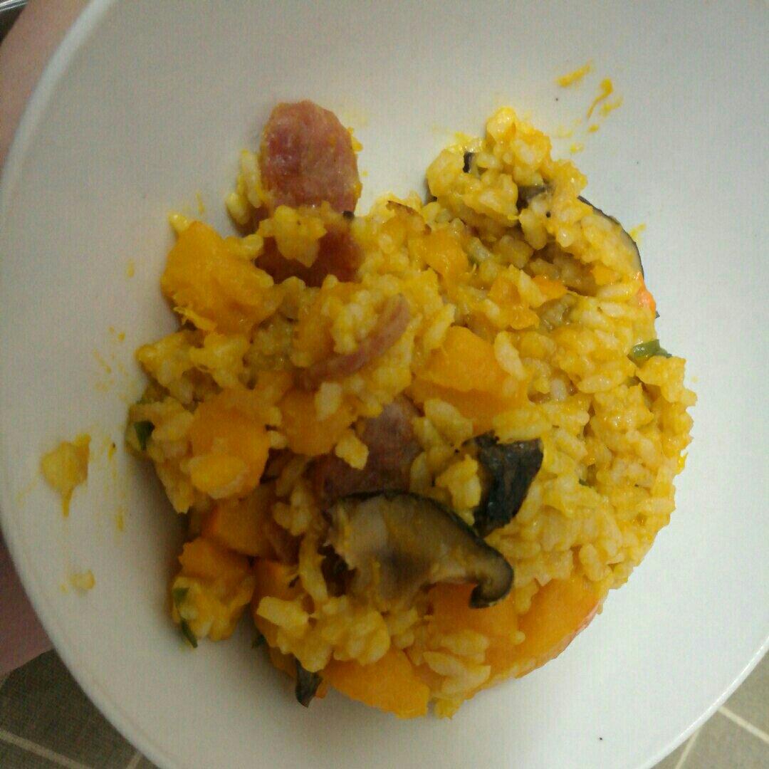 美味到不行的南瓜饭