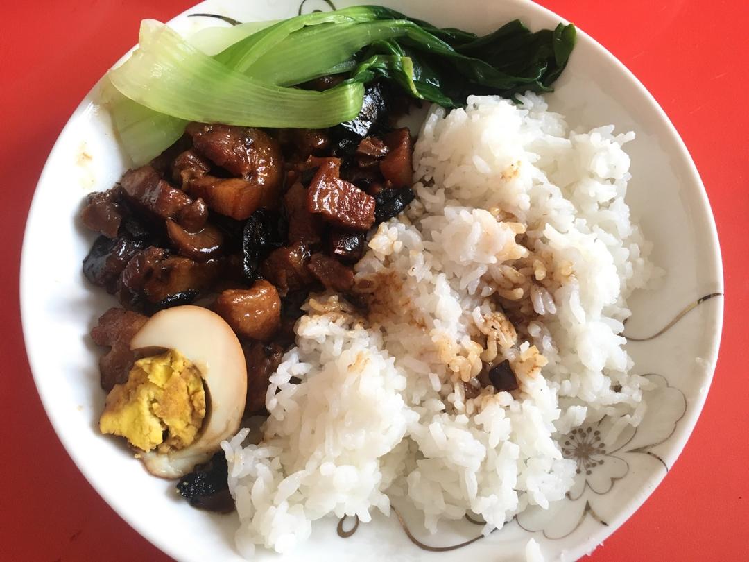 洋葱酥卤肉饭