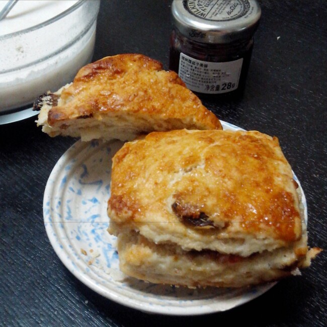 全麦葡萄干司康（Maple Raisin Scones)