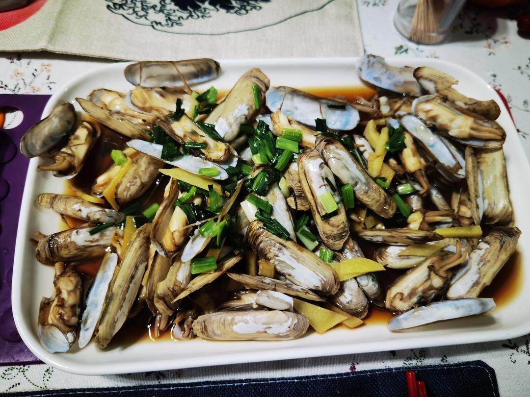 葱油蛏子