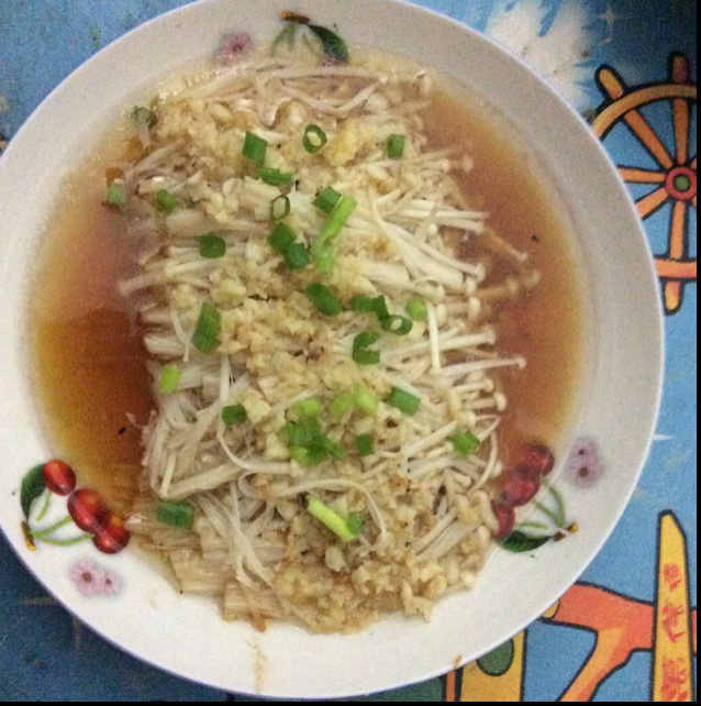 蒜蓉蒸金针菇