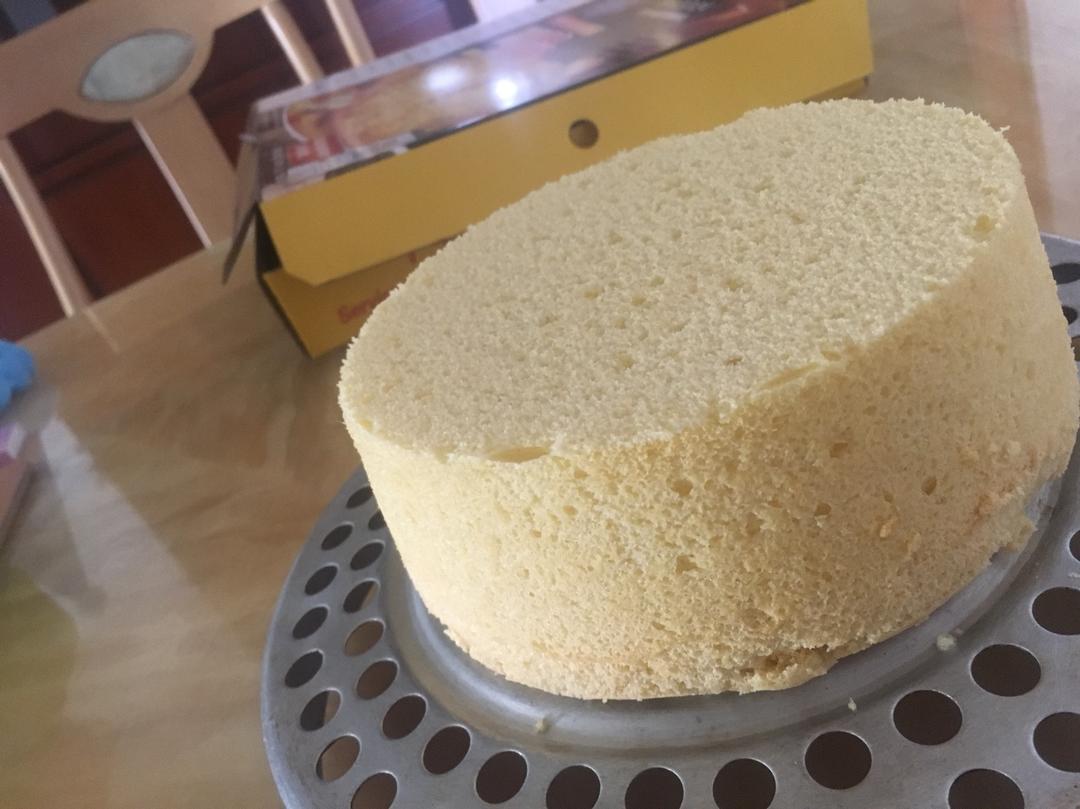 6寸原味戚风蛋糕