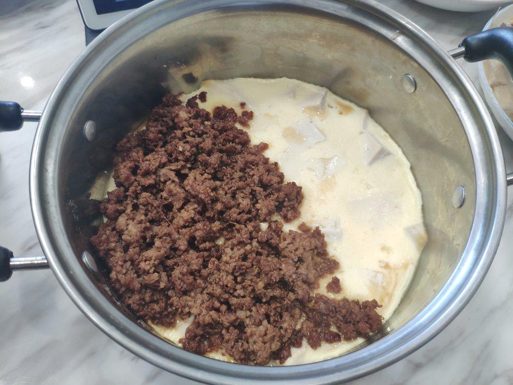肉末豆腐蒸蛋