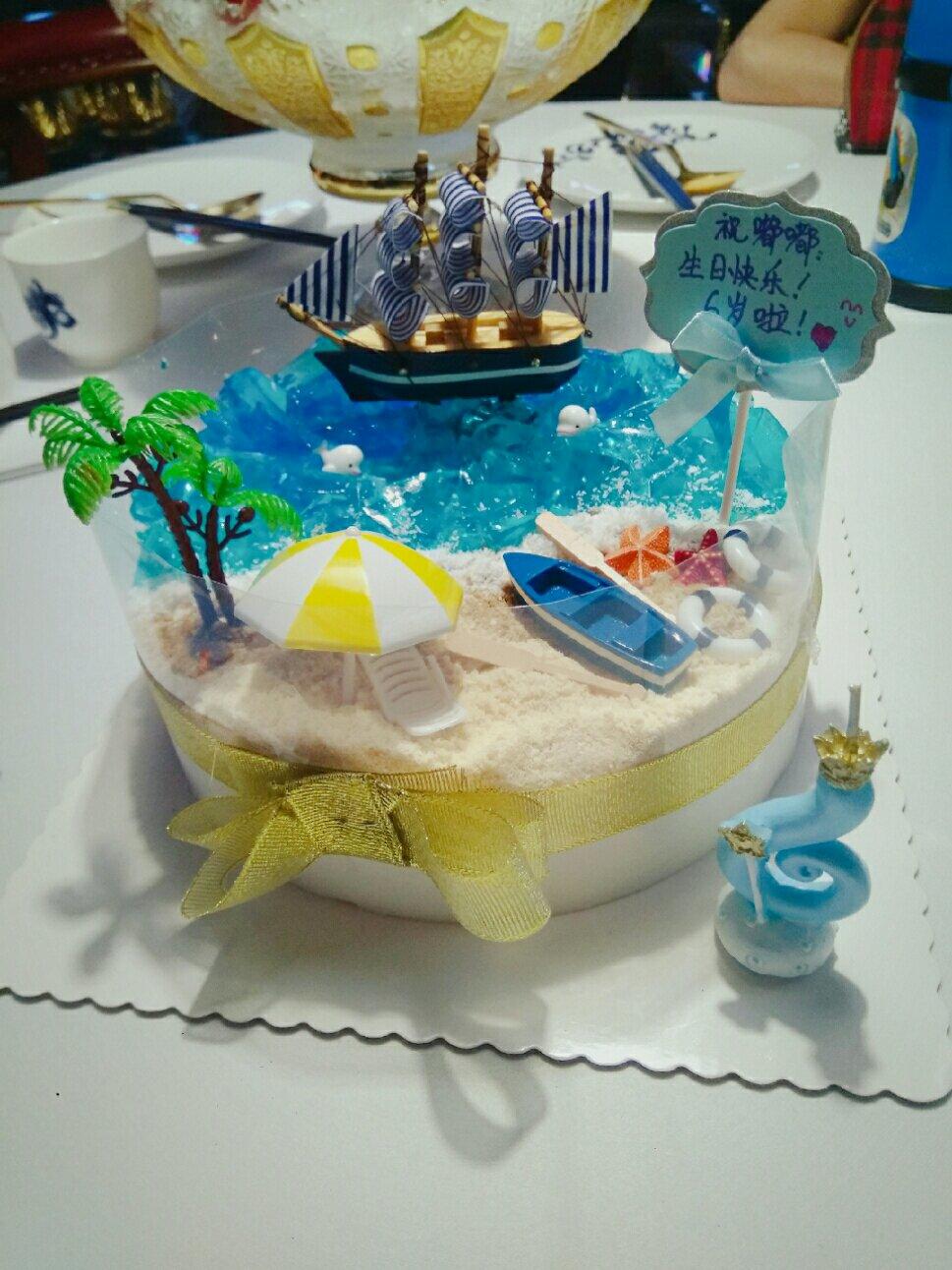 海洋蛋糕（椰奶慕斯蛋糕）