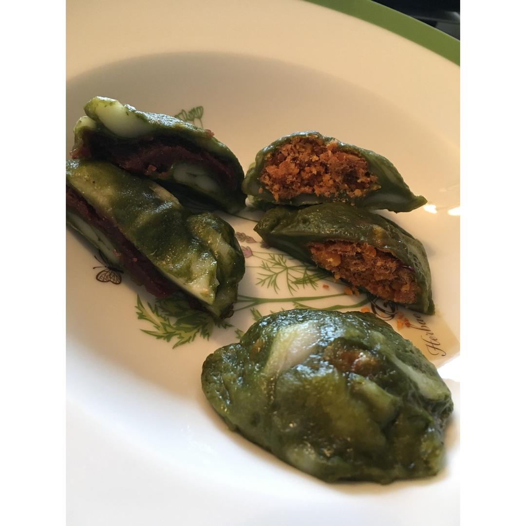 新晋网红【杏花楼 咸蛋黄肉松青团】