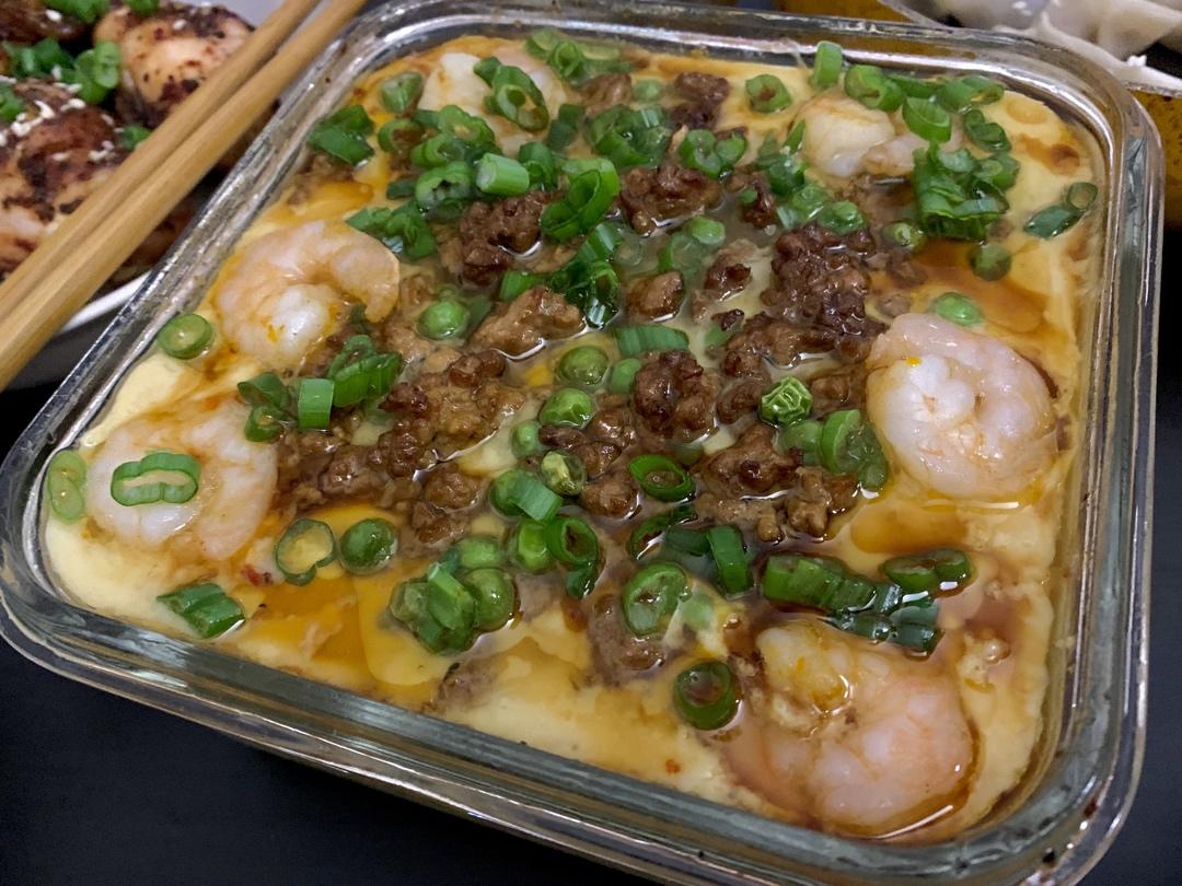 肉末豆腐蒸蛋