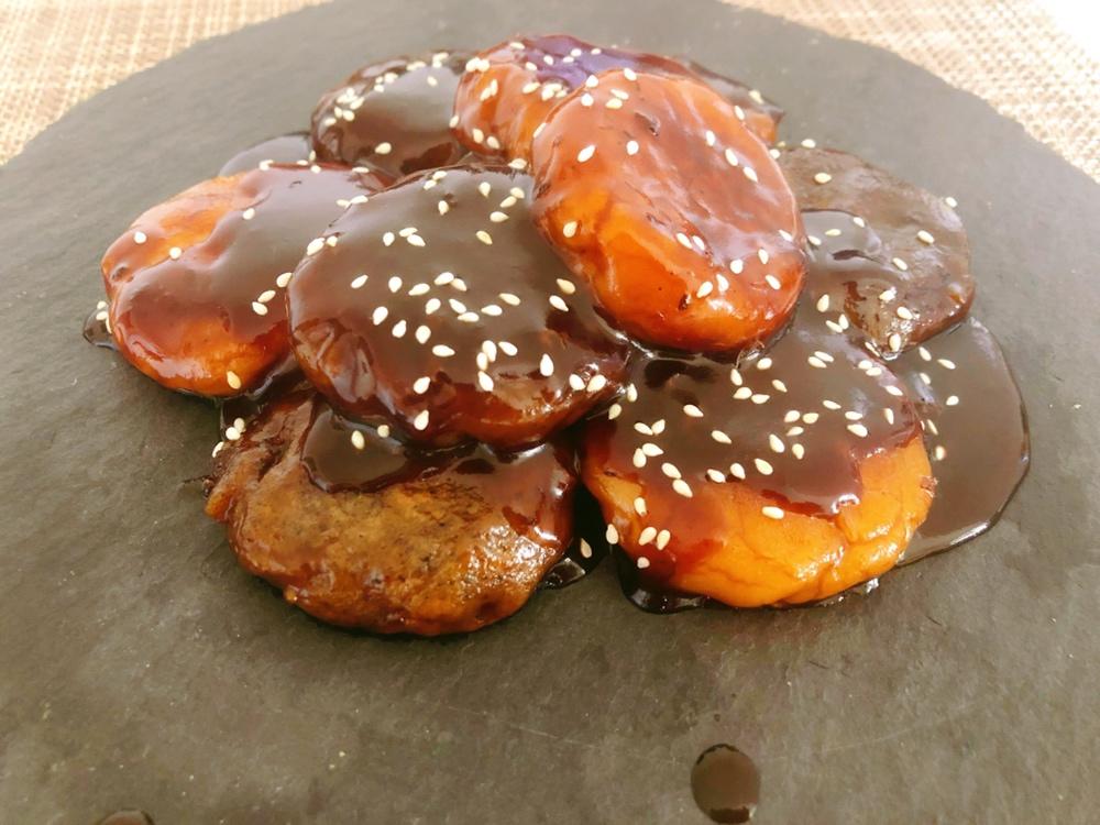 黑糖桂花糯米糍粑（含芝麻内馅）