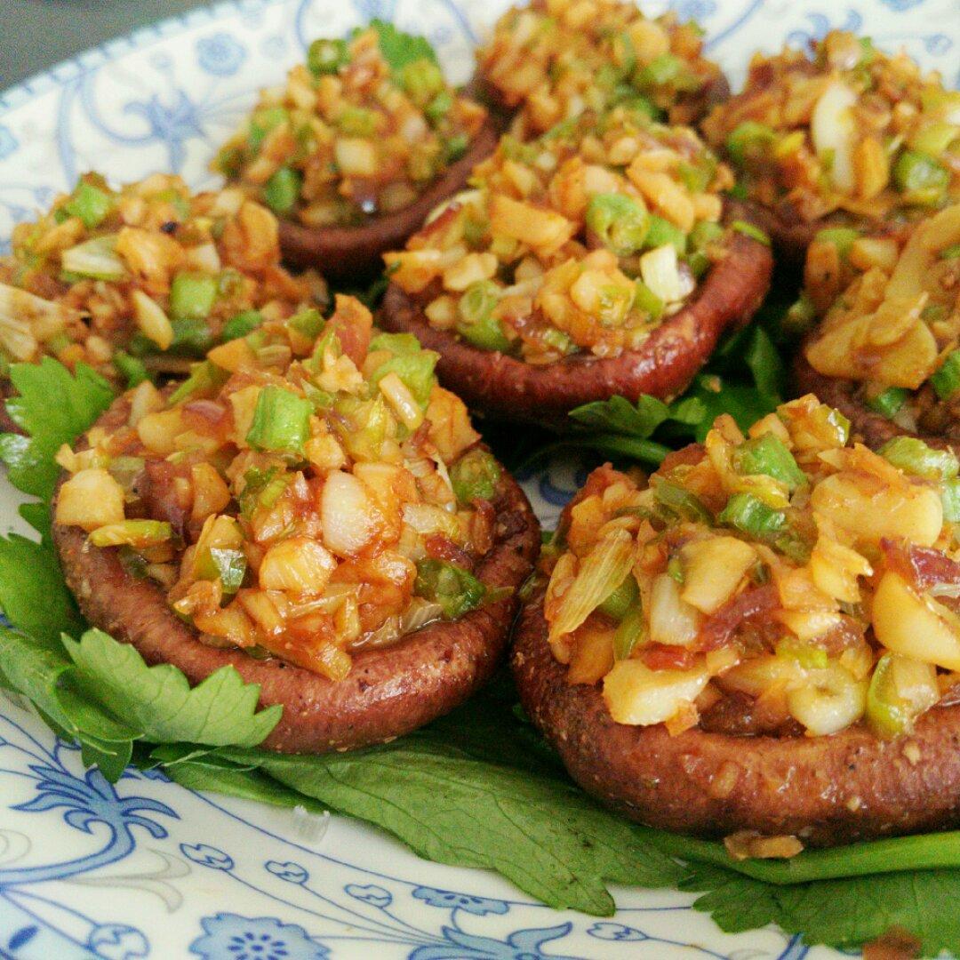 蒜蓉孜然烤香菇