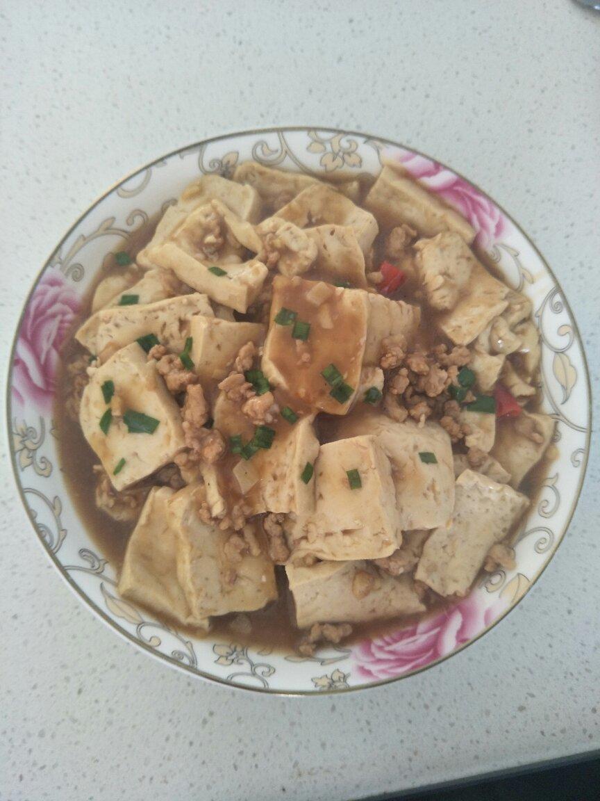 家常红烧肉末豆腐