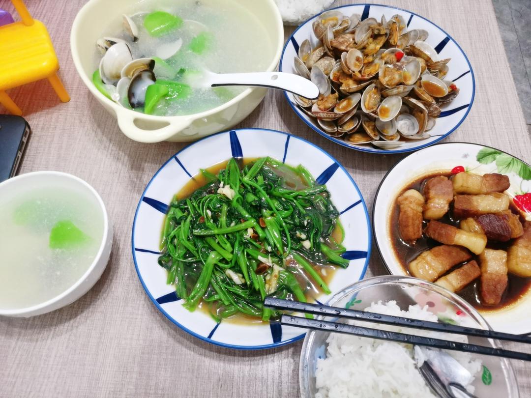 丝瓜白贝汤