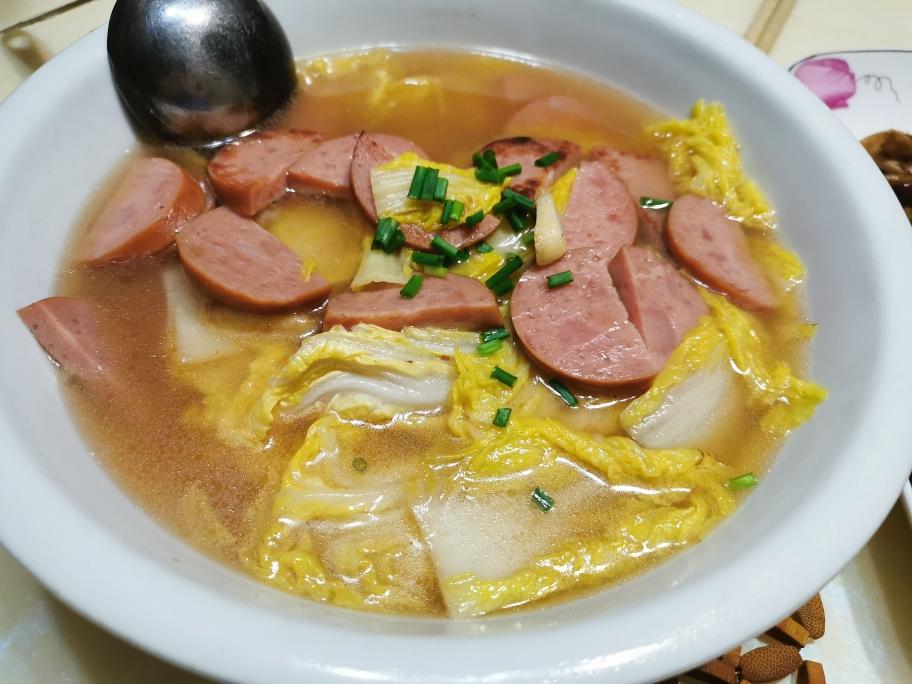 火腿娃娃菜的做法