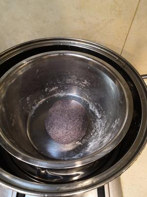 奶香紫米馒头的做法 步骤3