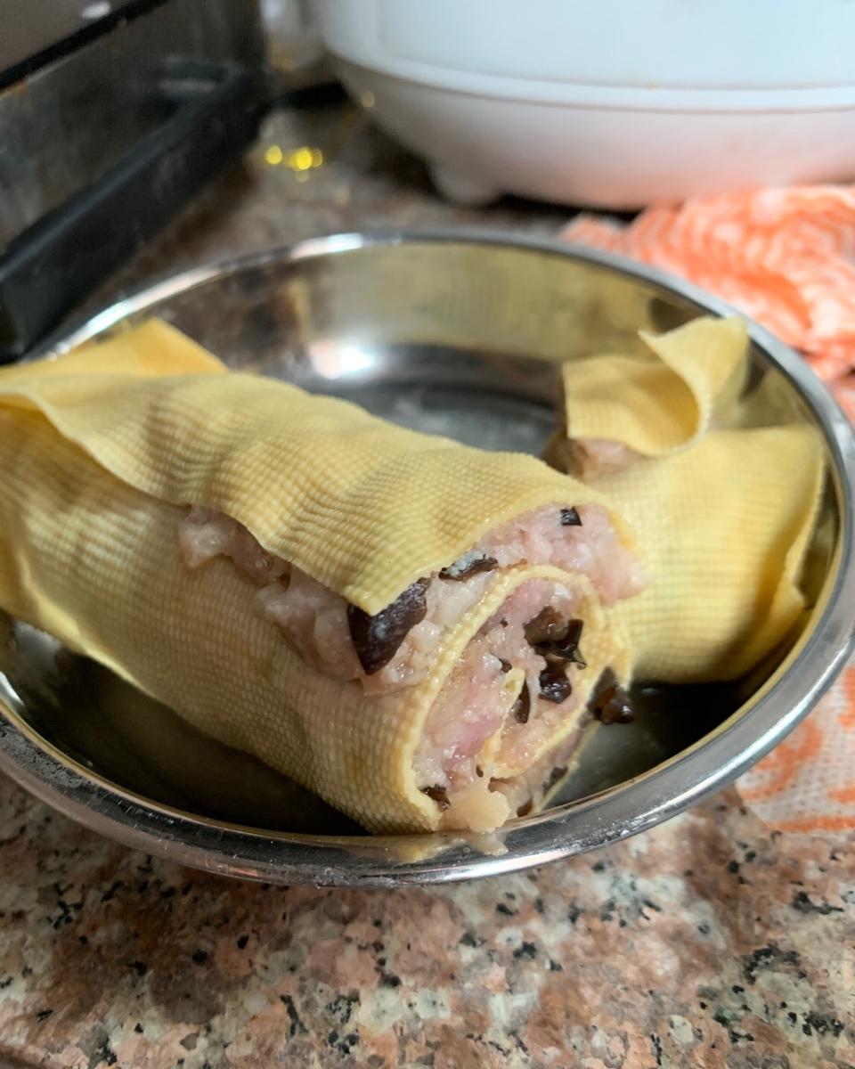 千张豆腐皮猪肉卷