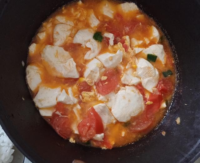 番茄豆腐鸡蛋煲（超简单）